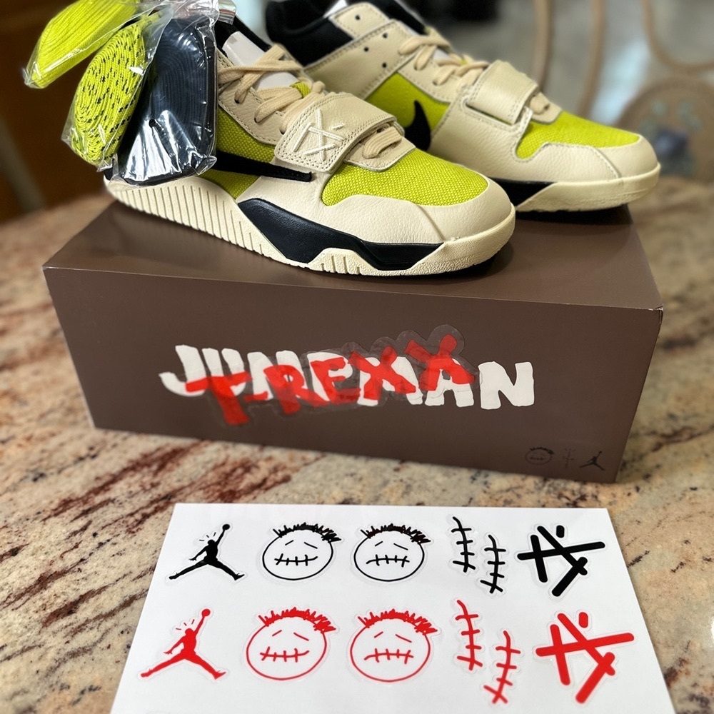 Travis Scott Jordan Jumpman Jack T-Rex “Bright Cactus” 11M